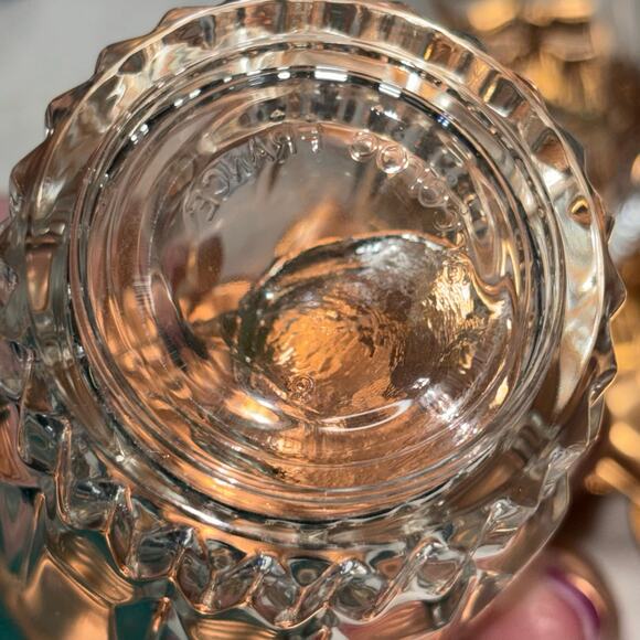 Arcorac Verre Trempe Tablewear Set Brass Tray with Glass Containers & Spoons - Picture 7 of 8